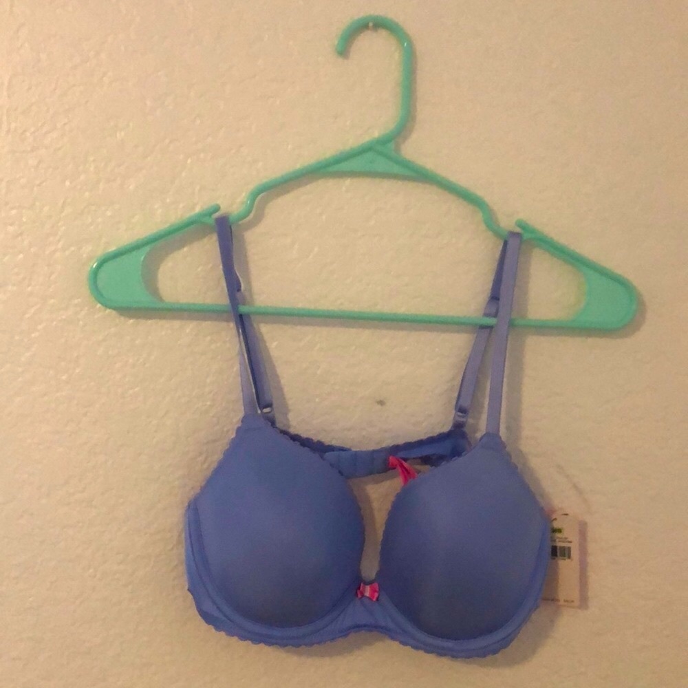 Betsy Johnson bra 36B blue pink
